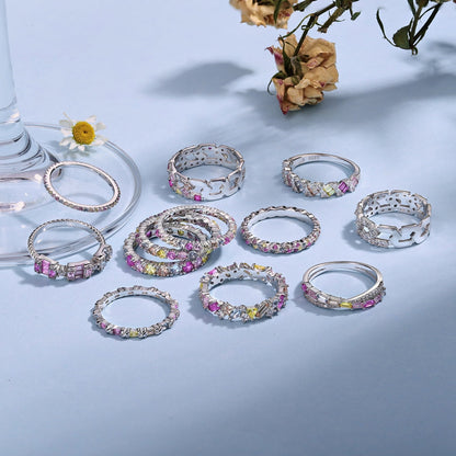 [Amore]Dainty Ebullient Round Cut Daily Ring