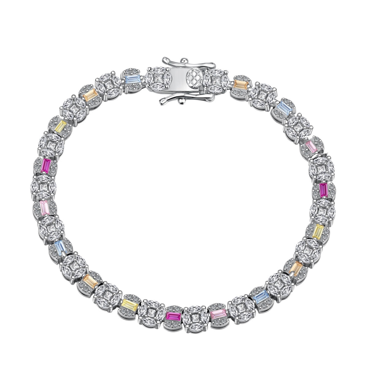 [Amore]Dazzling Radiant Multi Cut Daily Bracelet