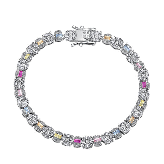 [Amore]Dazzling Radiant Multi Cut Daily Bracelet