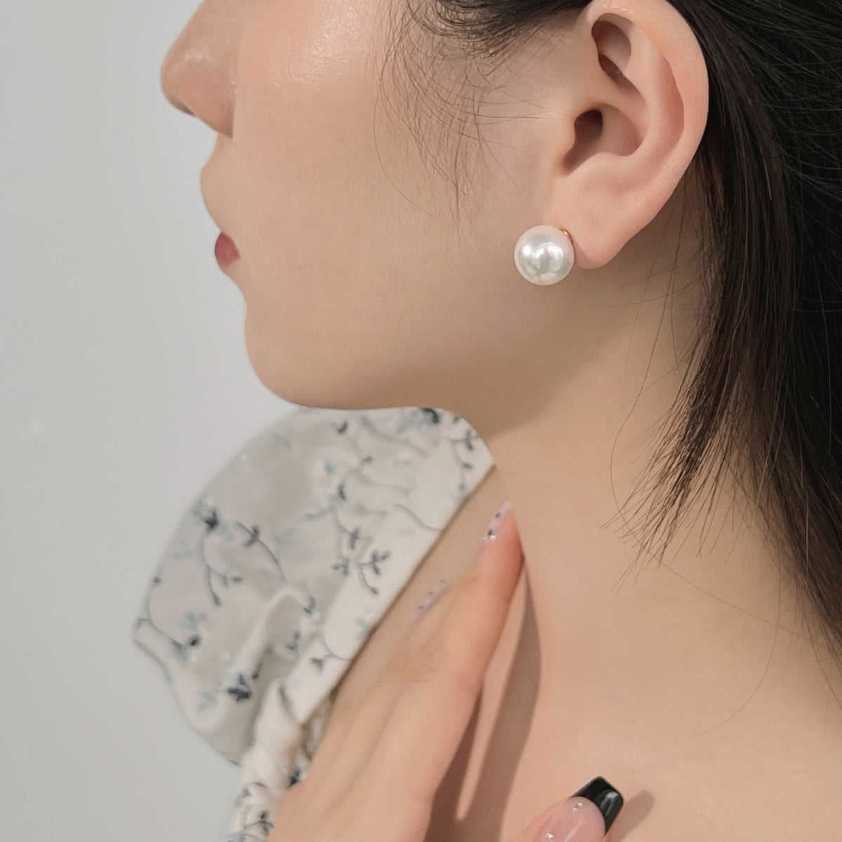 [Amore]Delicate Pearl Earrings