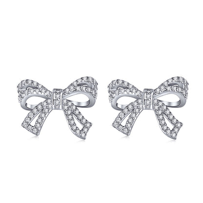 [Amore]Dainty Bow Shape Earrings