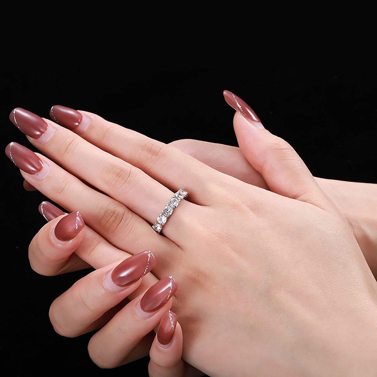 [Amore]Eternity Round Cut Tennis Ring