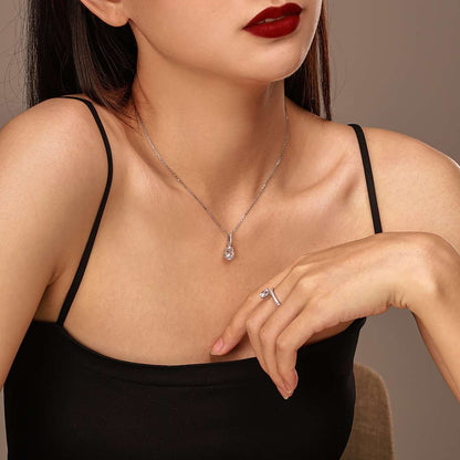 [Amore]Delicate Water Drop Shape Fashion Necklace
