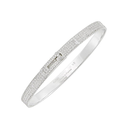 [Amore]HM KELLY BRACELET IN SILVER AND FULL PAVE DIAMOND