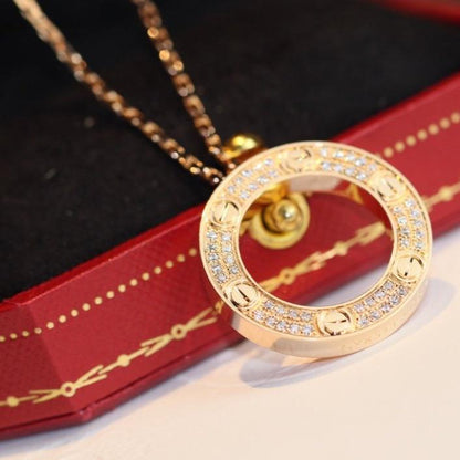 [Amore]LOVE NECKLACE ADJUSTABLE ROSE GOLD
