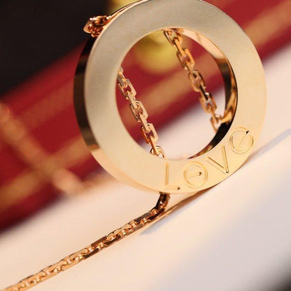 [Amore]LOVE NECKLACE ADJUSTABLE ROSE GOLD