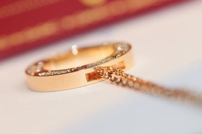 [Amore]LOVE NECKLACE ADJUSTABLE ROSE GOLD