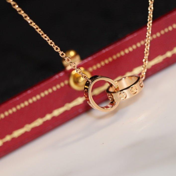 [Amore]LOVE NECKLACE PINK GOLD AND SILVER