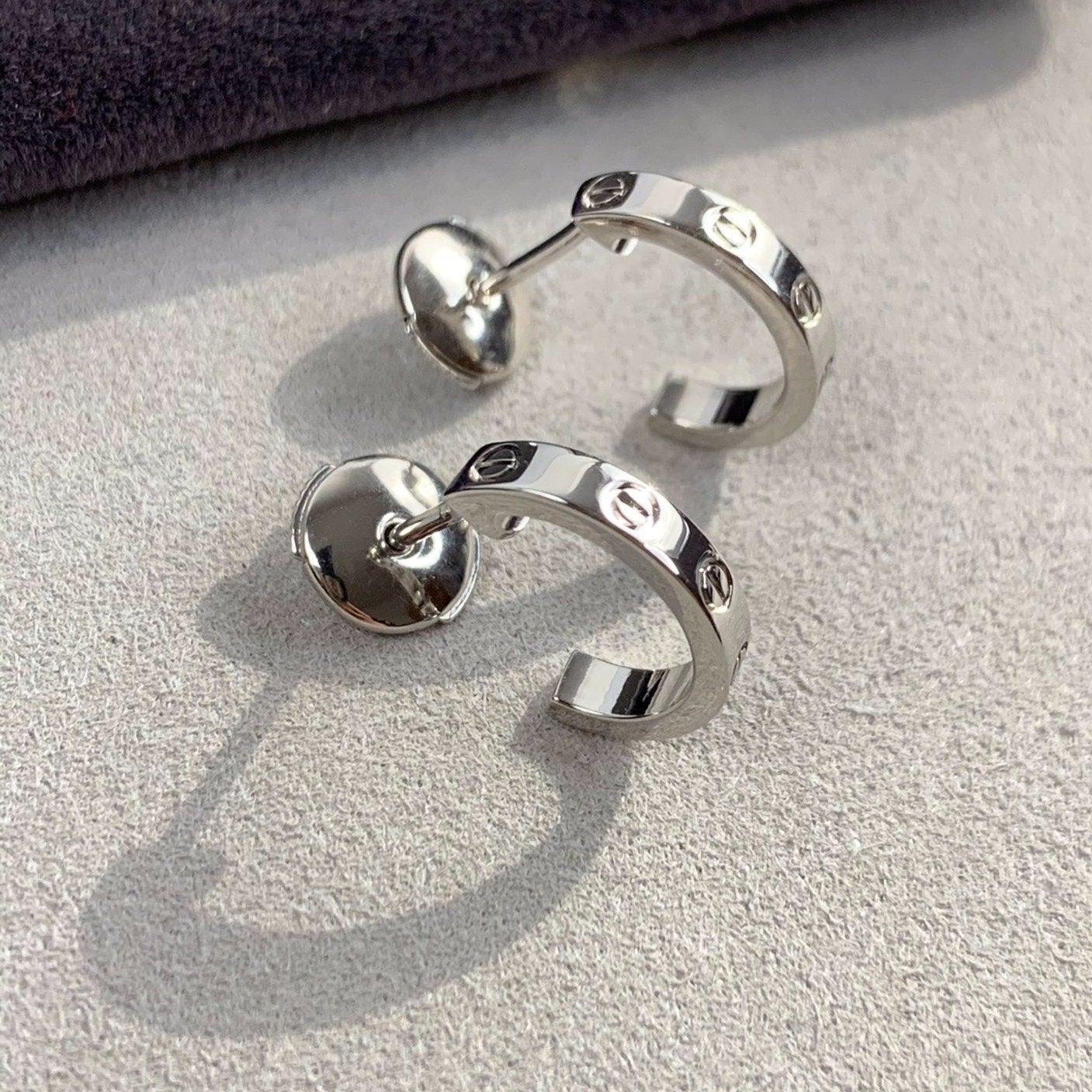 [Amore]LOVE EARRINGS 2.65MM SILVER