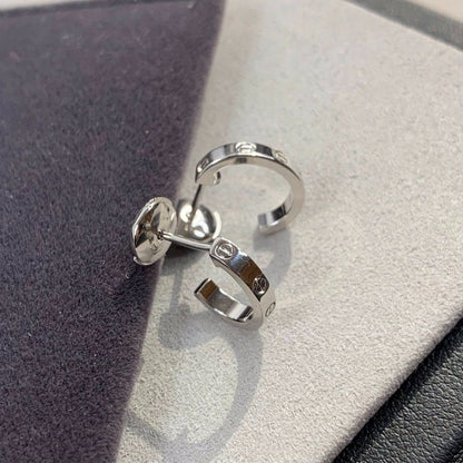 [Amore]LOVE EARRINGS 2.65MM SILVER
