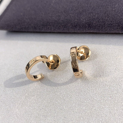 [Amore]LOVE EARRINGS 2.65MM PINK GOLD