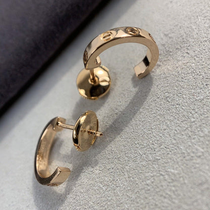 [Amore]LOVE EARRINGS 2.65MM PINK GOLD