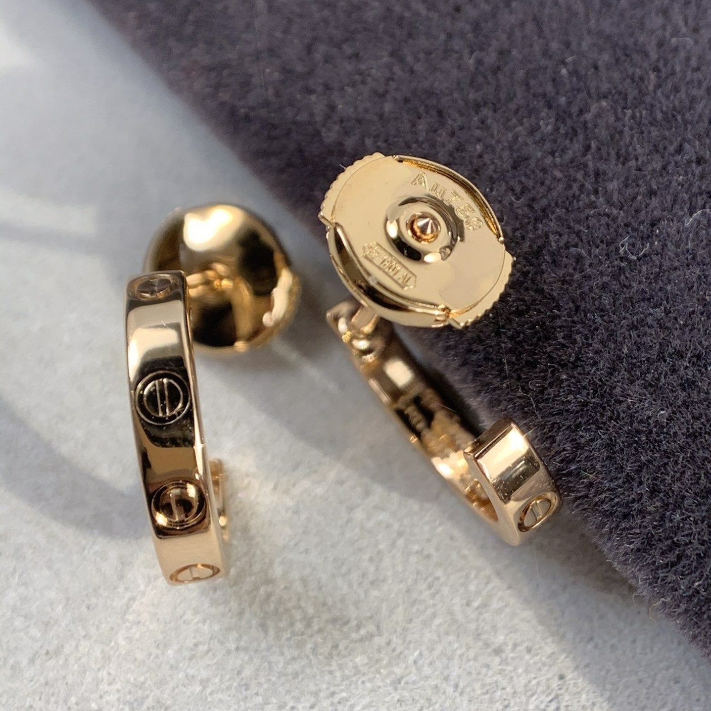 [Amore]LOVE EARRINGS 2.65MM PINK GOLD