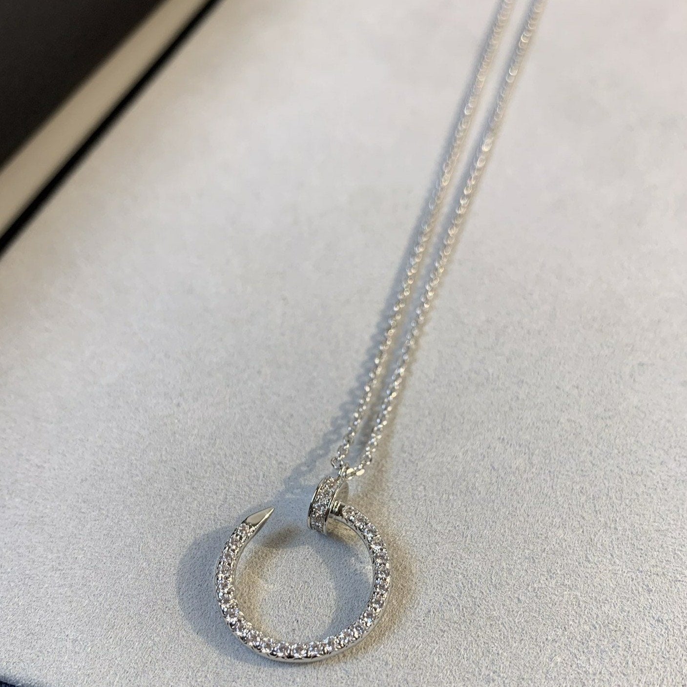 [Amore]JUSTE NECKLACE SILVER DIAMONDS