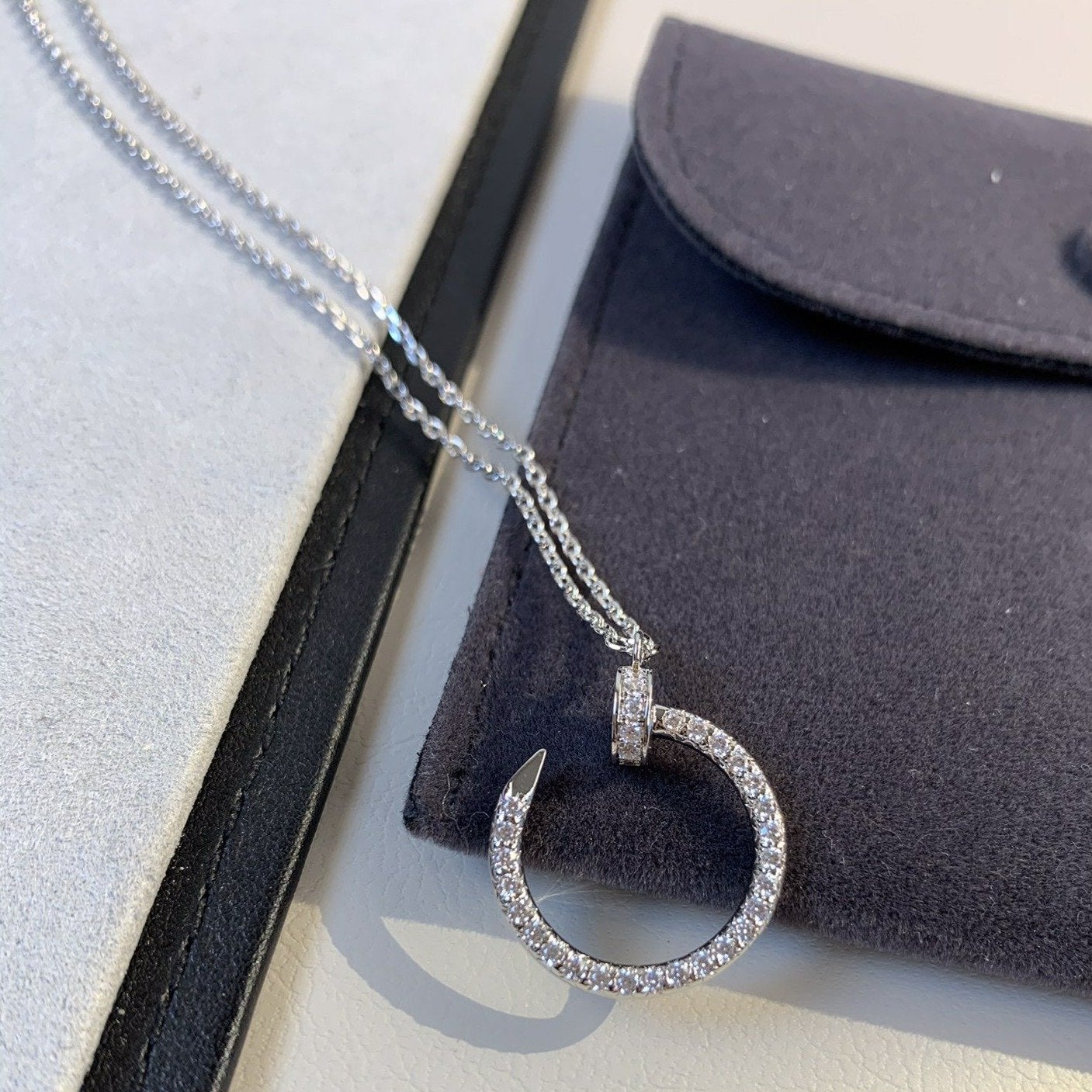 [Amore]JUSTE NECKLACE SILVER DIAMONDS