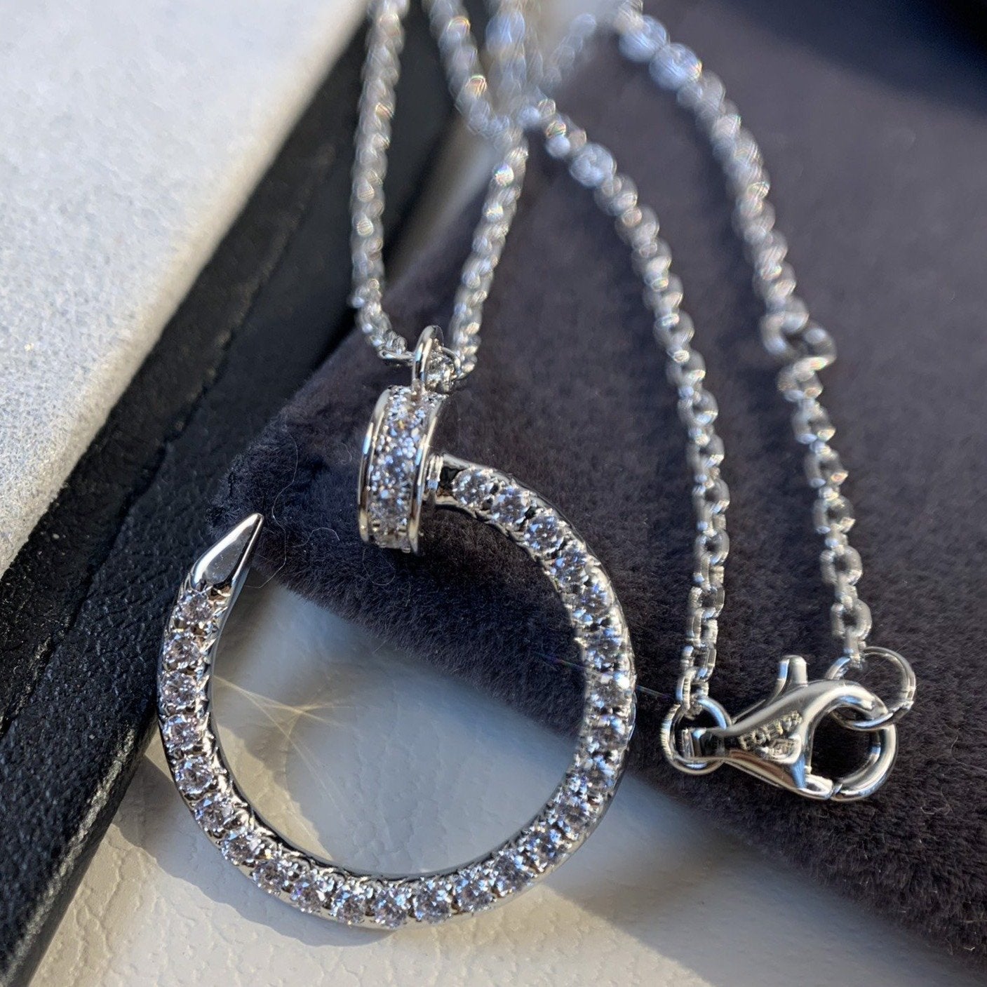 [Amore]JUSTE NECKLACE SILVER DIAMONDS