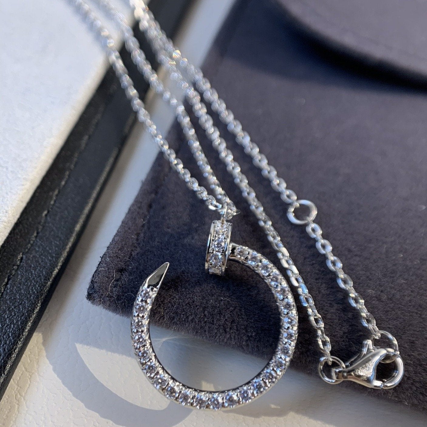 [Amore]JUSTE NECKLACE SILVER DIAMONDS