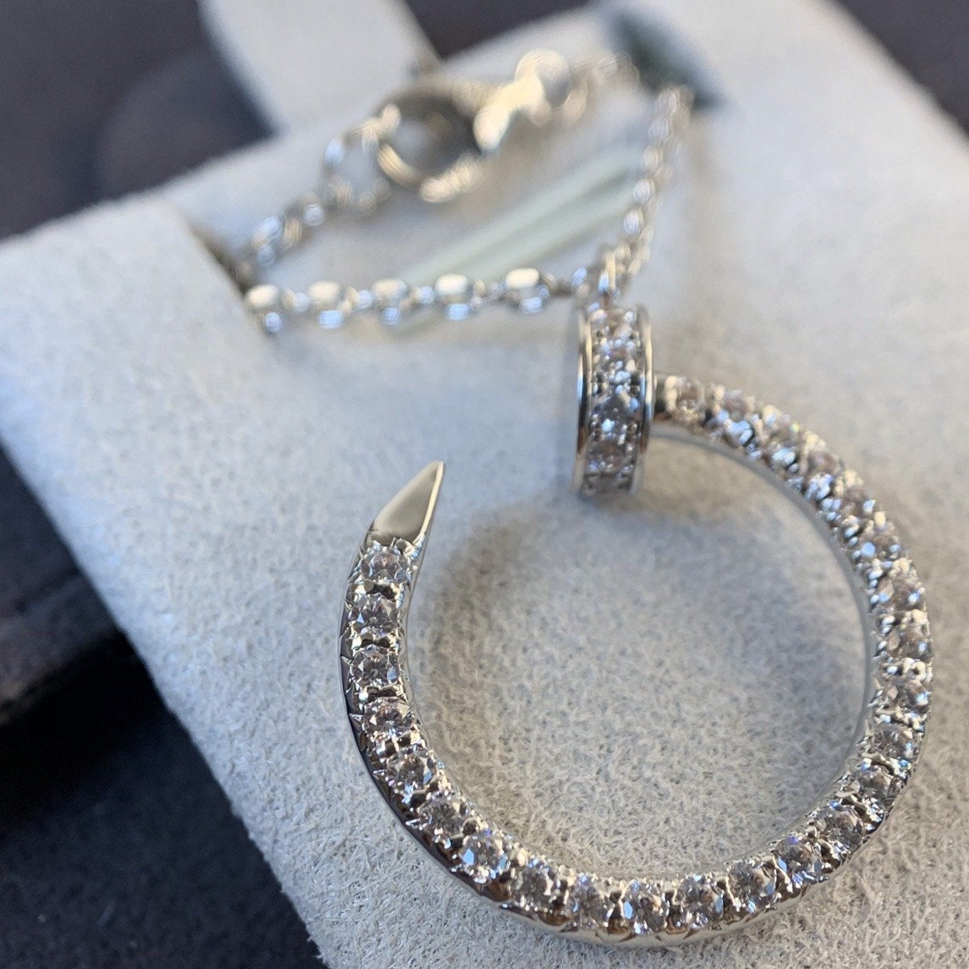 [Amore]JUSTE NECKLACE SILVER DIAMONDS