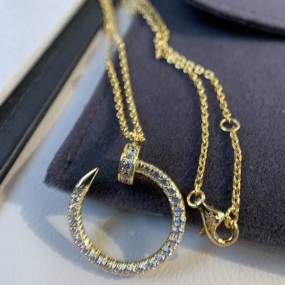 [Amore]JUSTE NECKLACE GOLD DIAMONDS