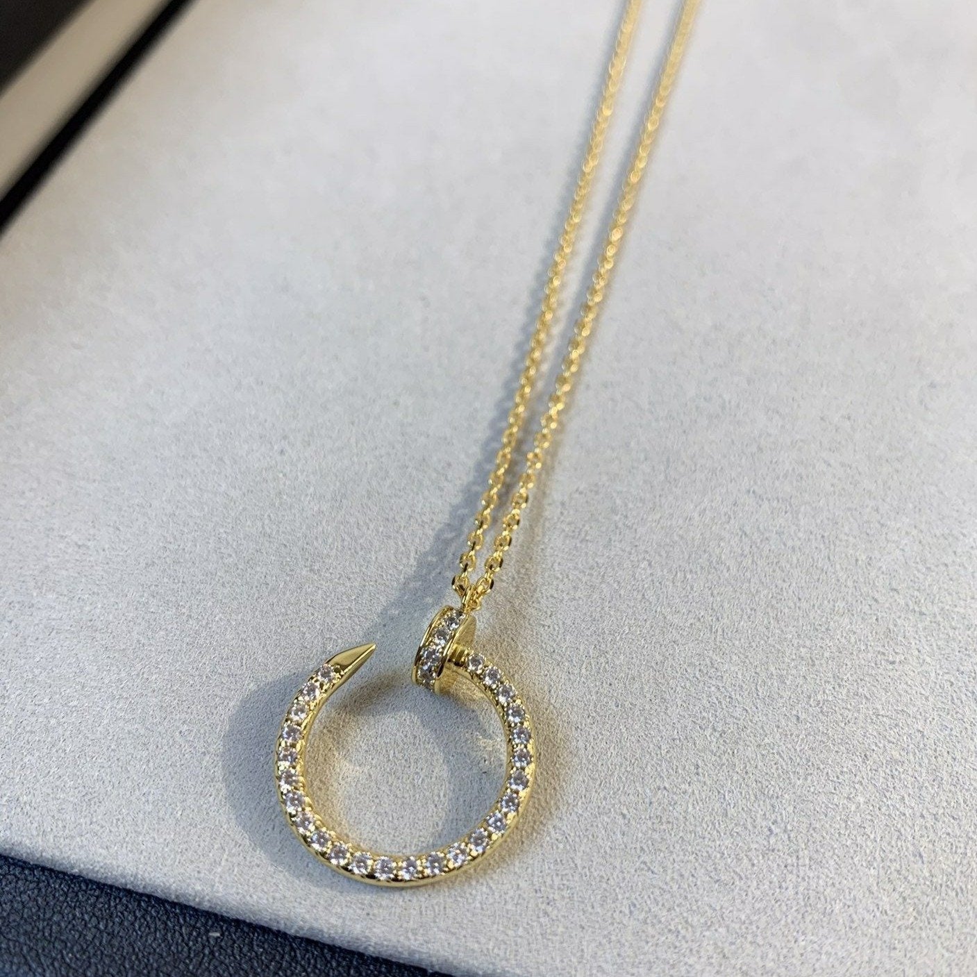 [Amore]JUSTE NECKLACE GOLD DIAMONDS