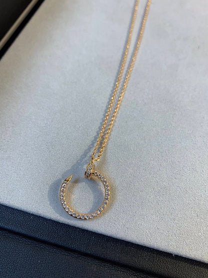 [Amore]JUSTE NECKLACE PINK GOLD DIAMONDS