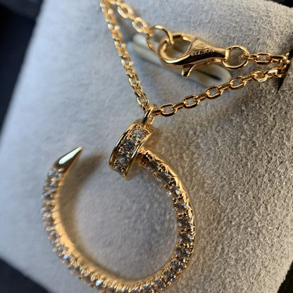 [Amore]JUSTE NECKLACE PINK GOLD DIAMONDS