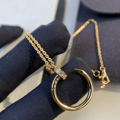 [Amore]JUSTE NECKLACE PINK GOLD DIAMONDS