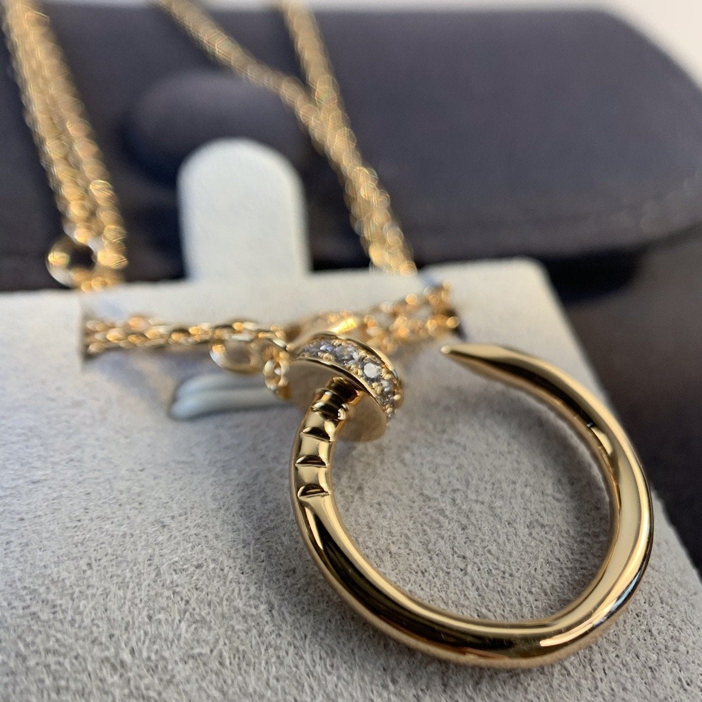 [Amore]JUSTE NECKLACE PINK GOLD DIAMONDS