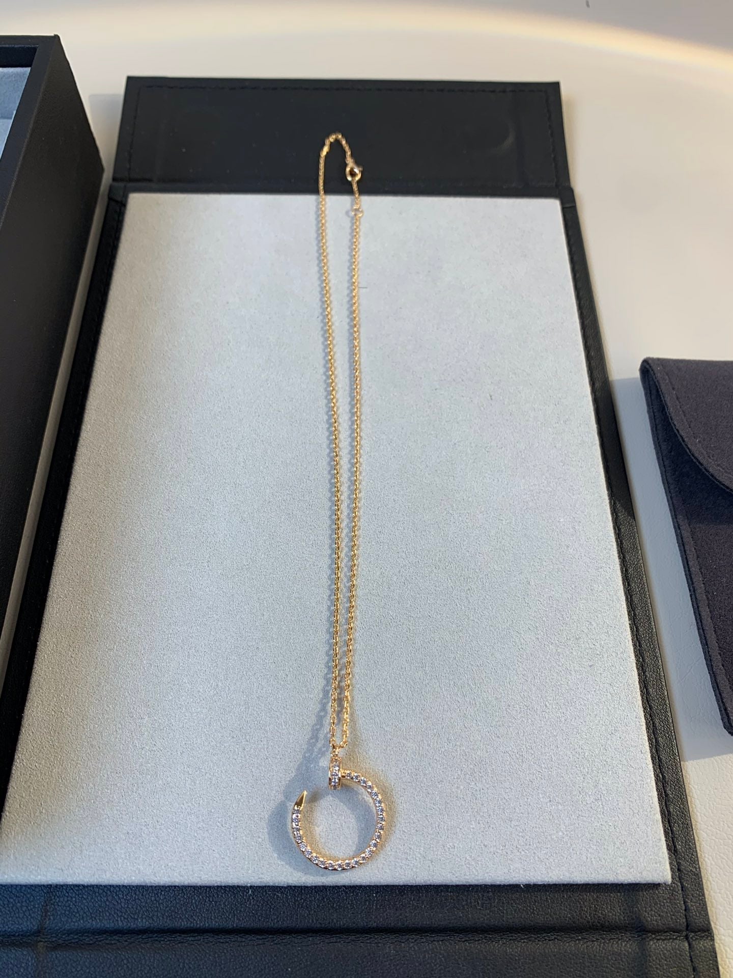 [Amore]JUSTE NECKLACE PINK GOLD DIAMONDS