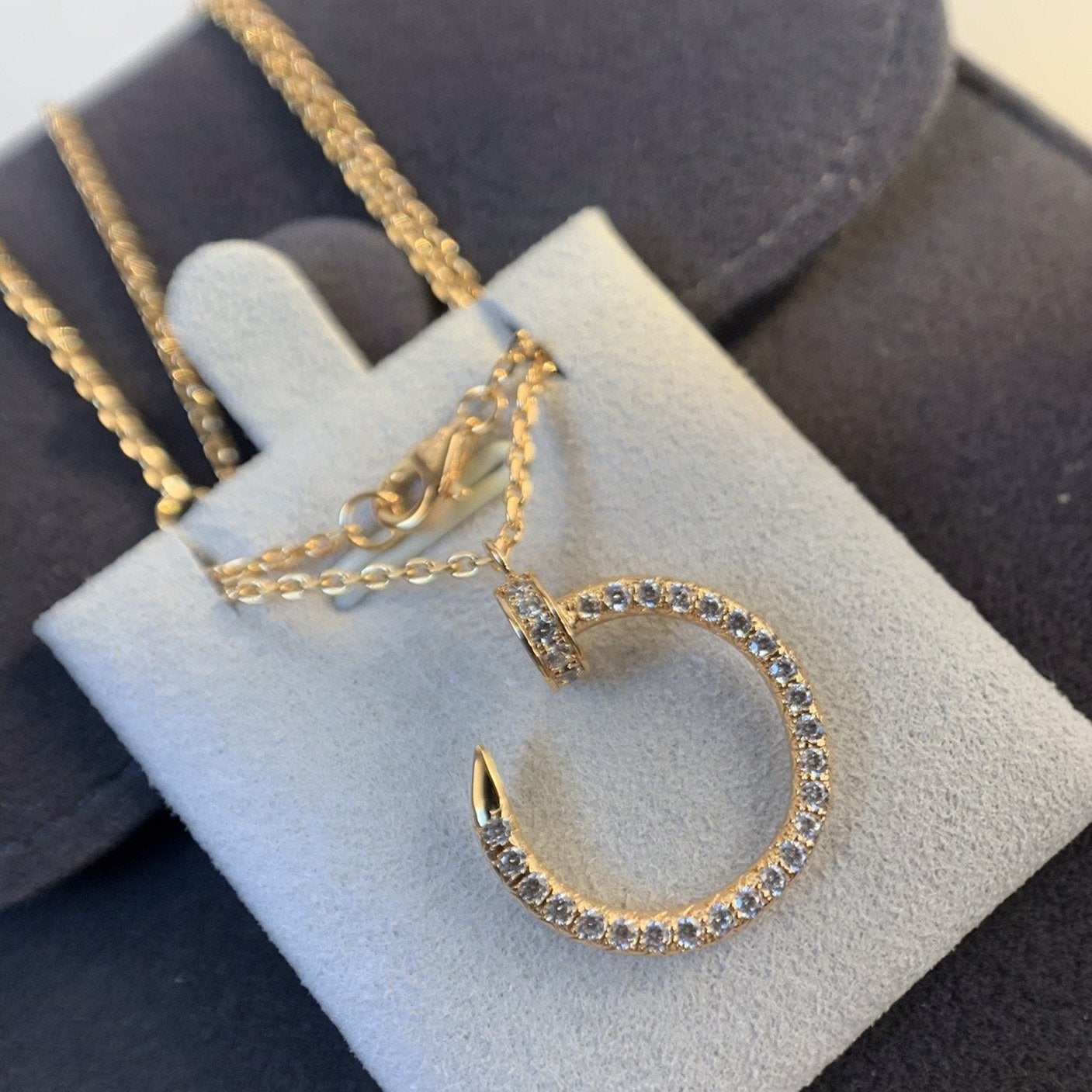 [Amore]JUSTE NECKLACE PINK GOLD DIAMONDS