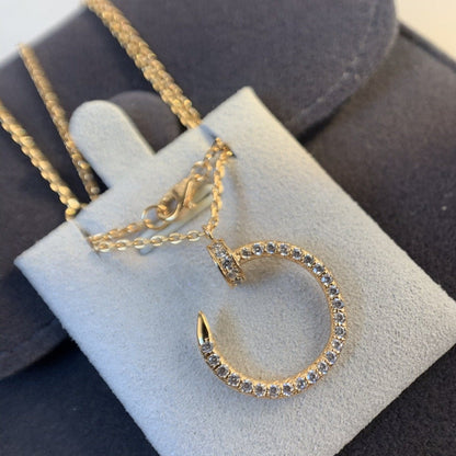[Amore]JUSTE NECKLACE PINK GOLD DIAMONDS