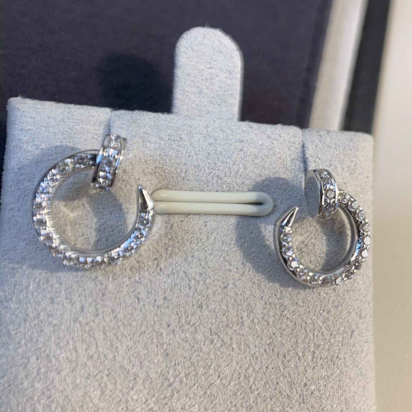 [Amore]JUSTE EARRINGS SILVER DIAMONDS