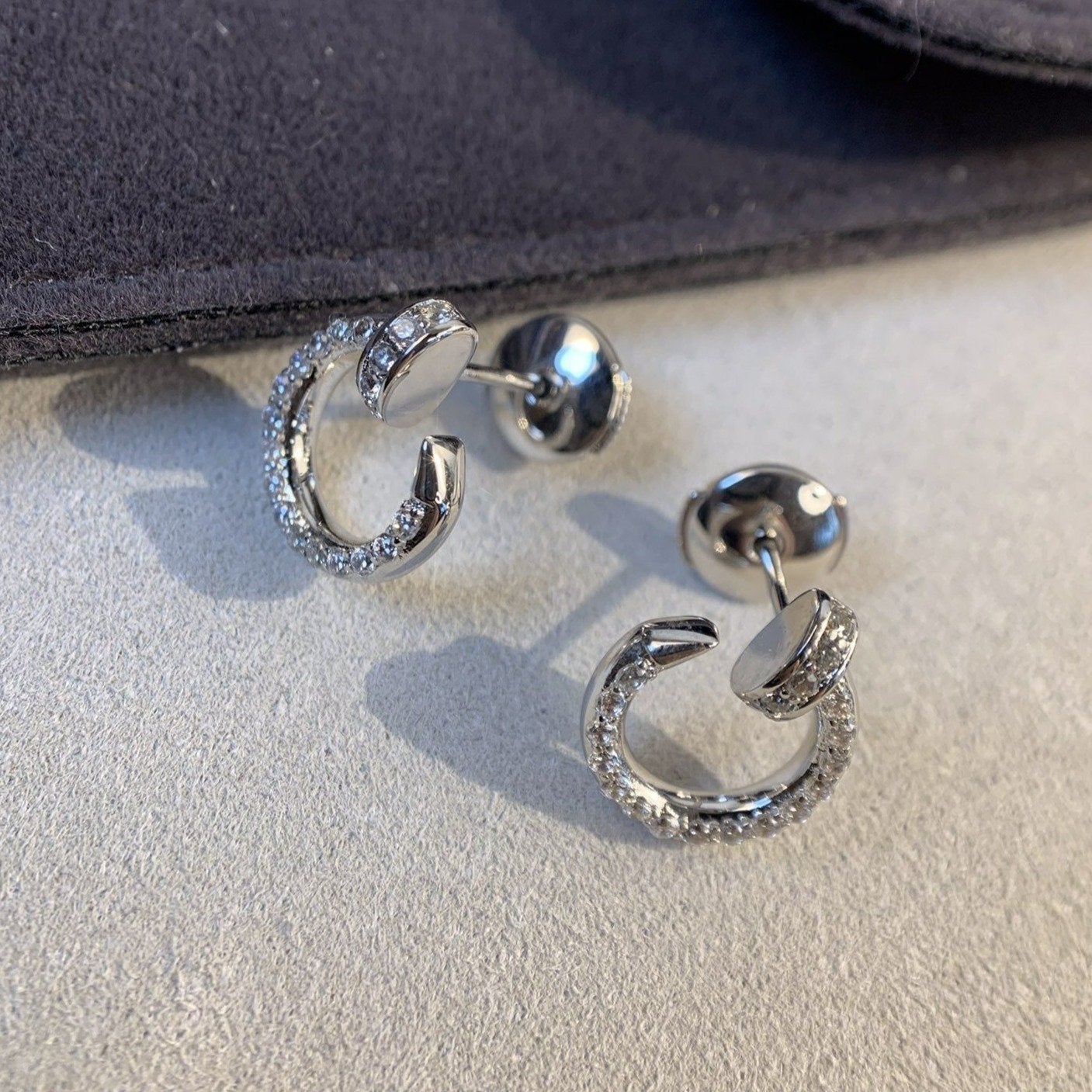 [Amore]JUSTE EARRINGS SILVER DIAMONDS