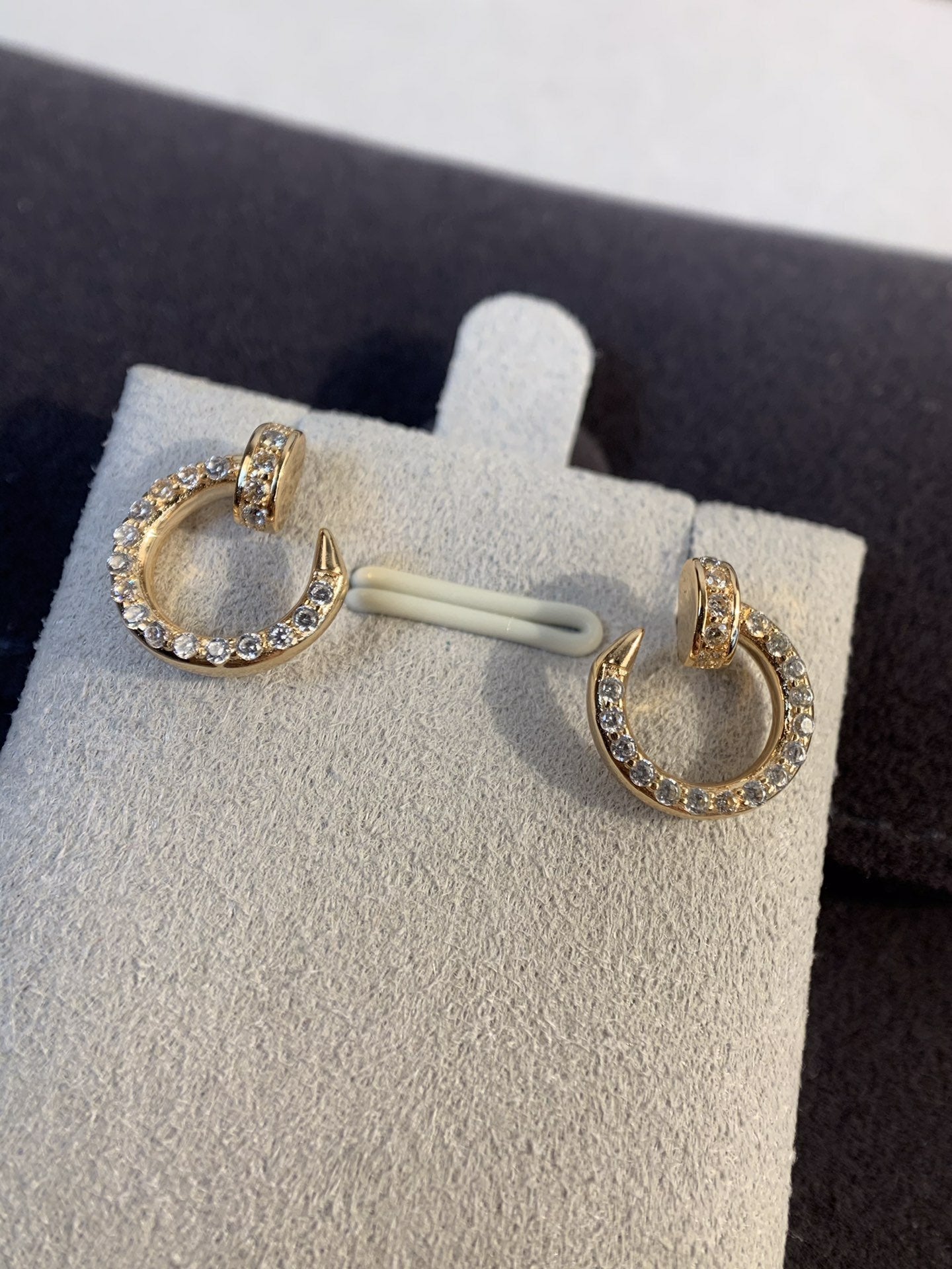 [Amore]JUSTE EARRINGS GOLD DIAMONDS