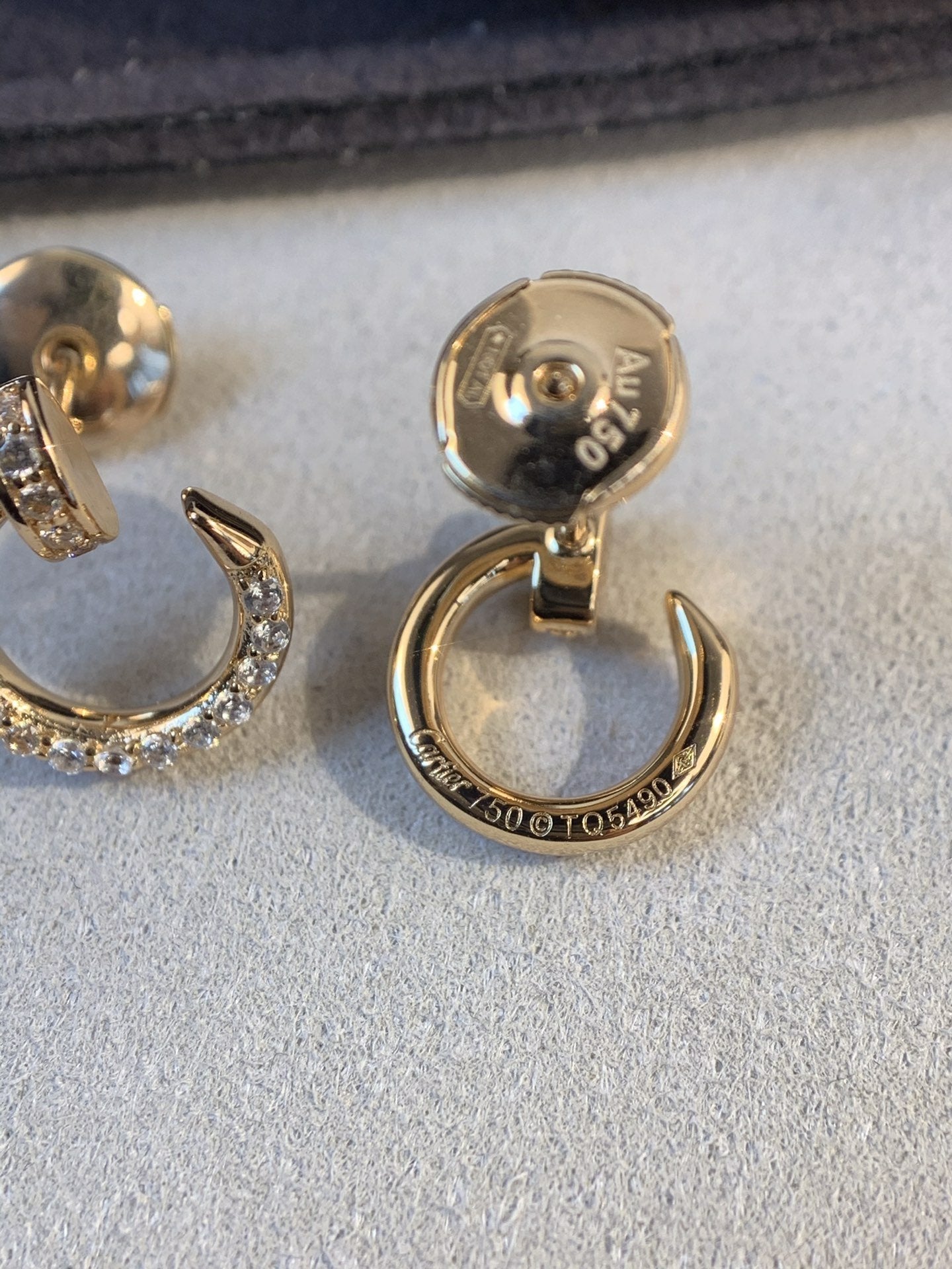 [Amore]JUSTE EARRINGS GOLD DIAMONDS