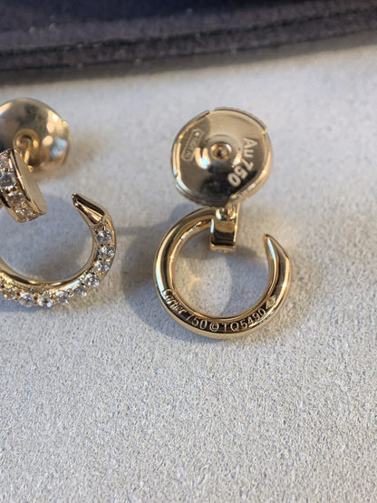 [Amore]JUSTE EARRINGS GOLD DIAMONDS