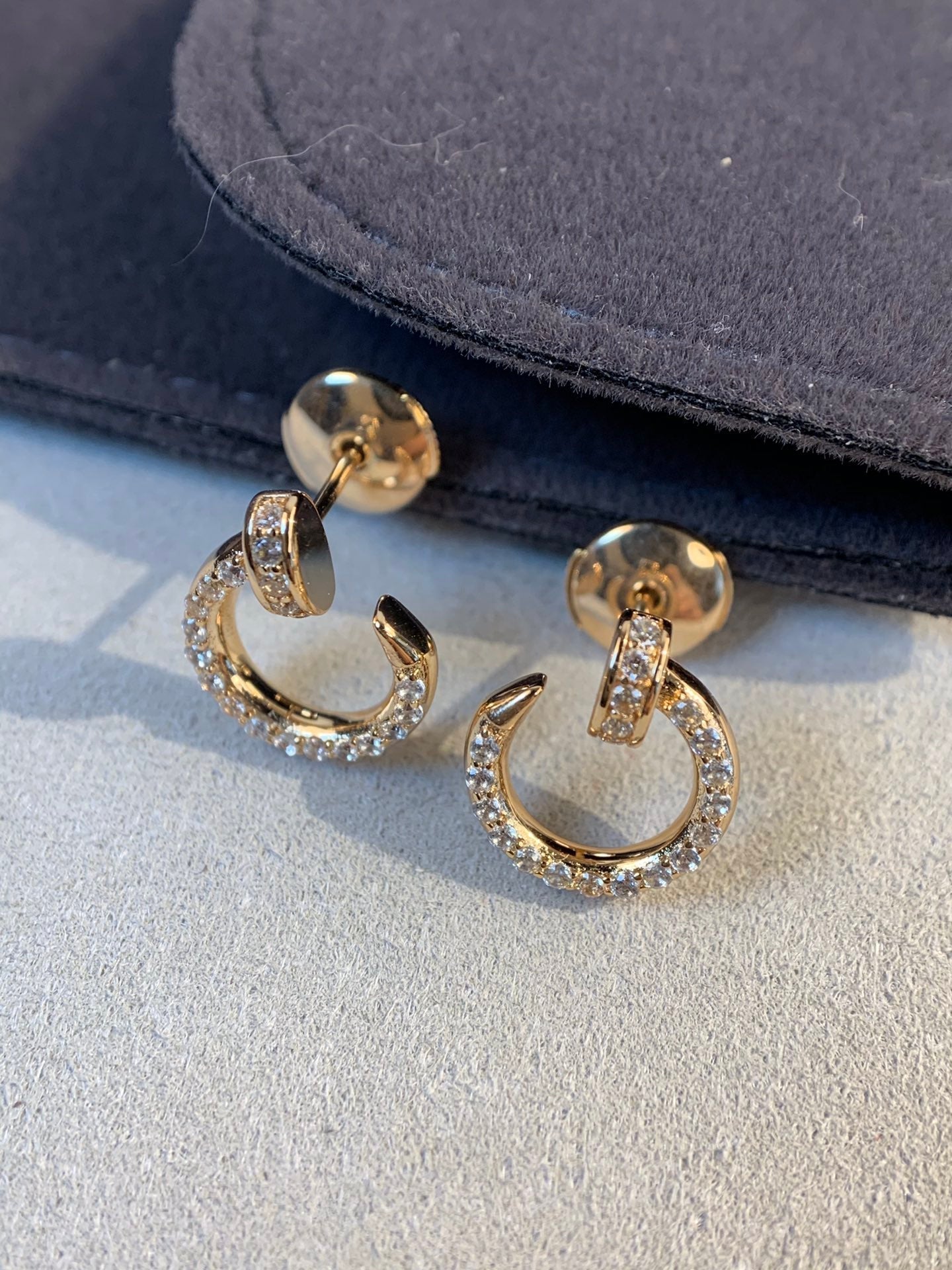 [Amore]JUSTE EARRINGS GOLD DIAMONDS