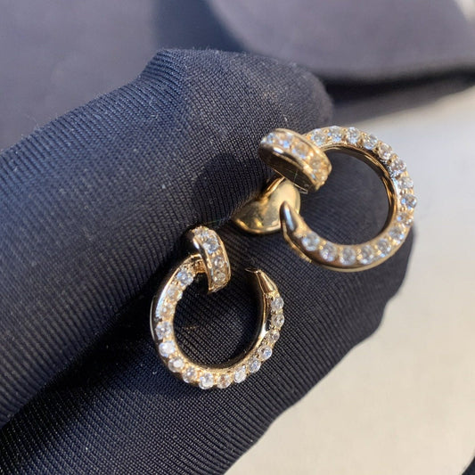 [Amore]JUSTE EARRINGS GOLD DIAMONDS