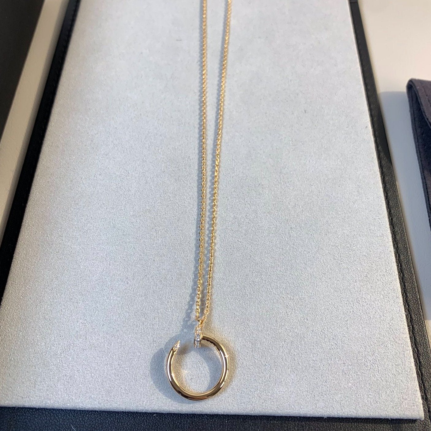 [Amore]JUSTE NECKLACE PINK GOLD