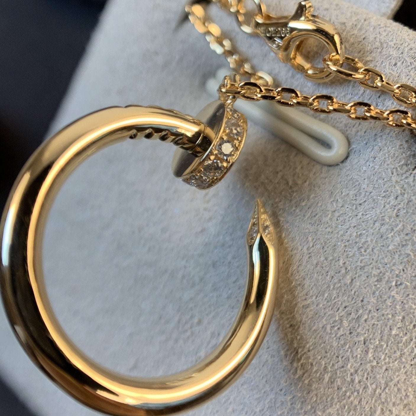 [Amore]JUSTE NECKLACE PINK GOLD
