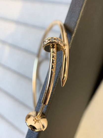 [Amore]JUSTE EARRINGS GOLD DIAMONDS 1.8MM