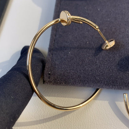 [Amore]JUSTE EARRINGS GOLD DIAMONDS 1.8MM