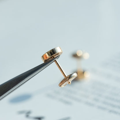 [Amore]LOVE EARRINGS PINK GOLD 10MM