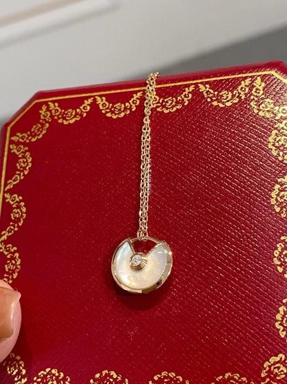 [Amore]AMULETTE ROSE GOLD MOP NECKLACE