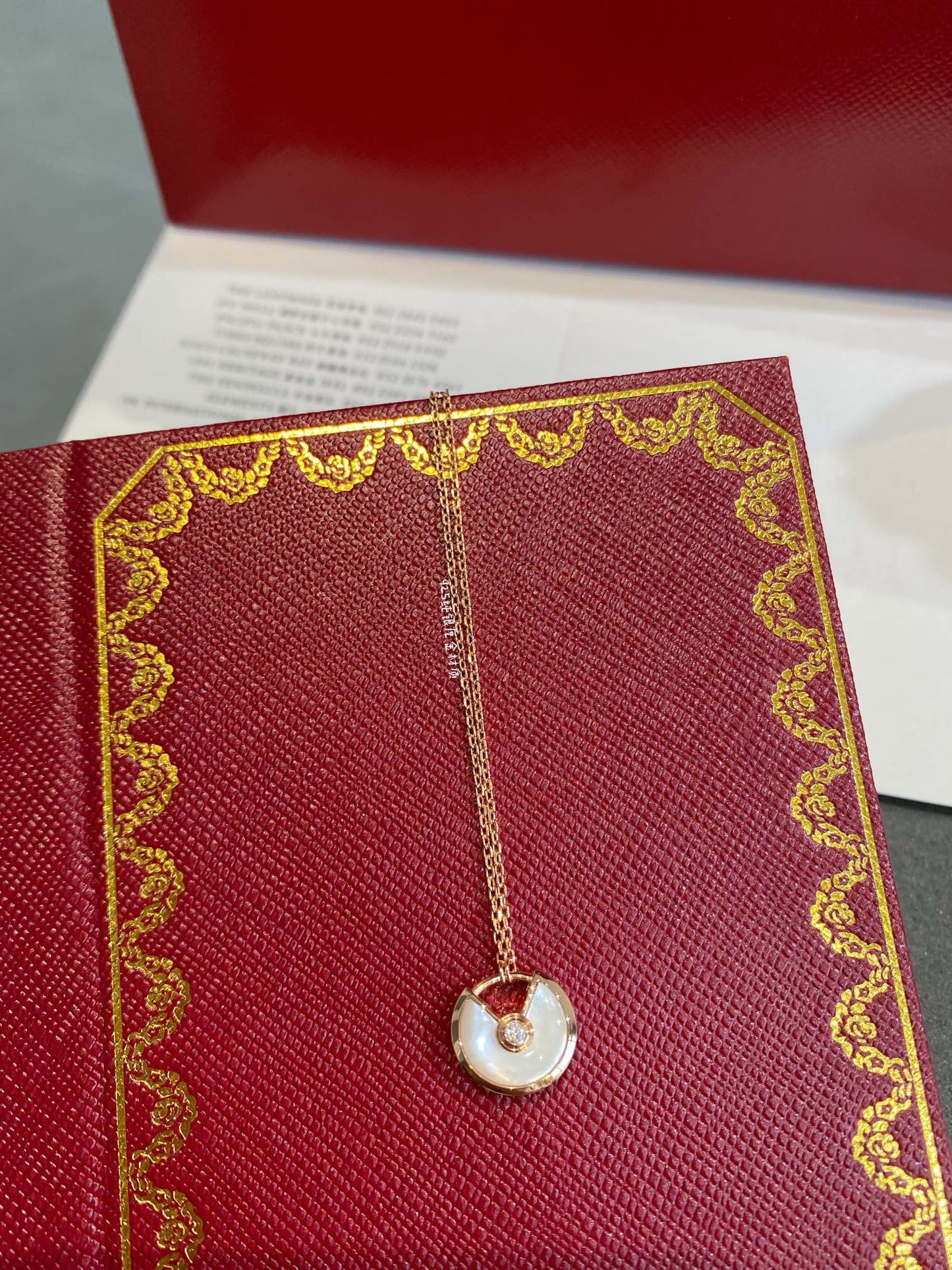 [Amore]AMULETTE ROSE GOLD MOP NECKLACE