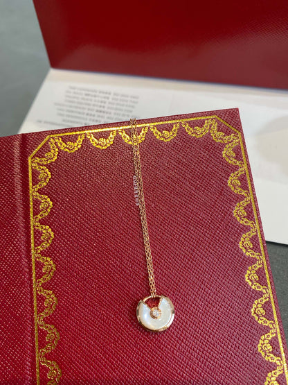 [Amore]AMULETTE ROSE GOLD MOP NECKLACE