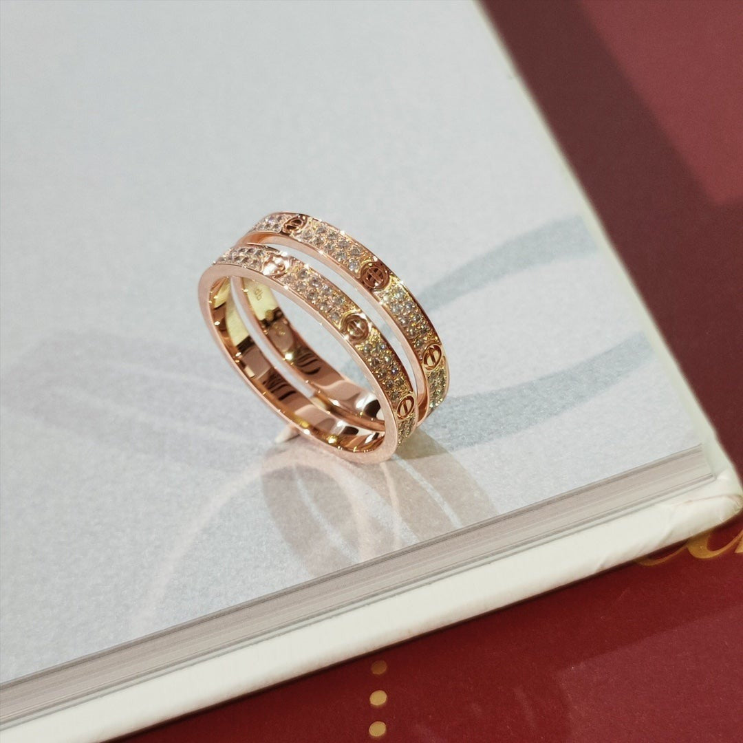 [Amore]LOVE RING 2.65MM DIAMOND