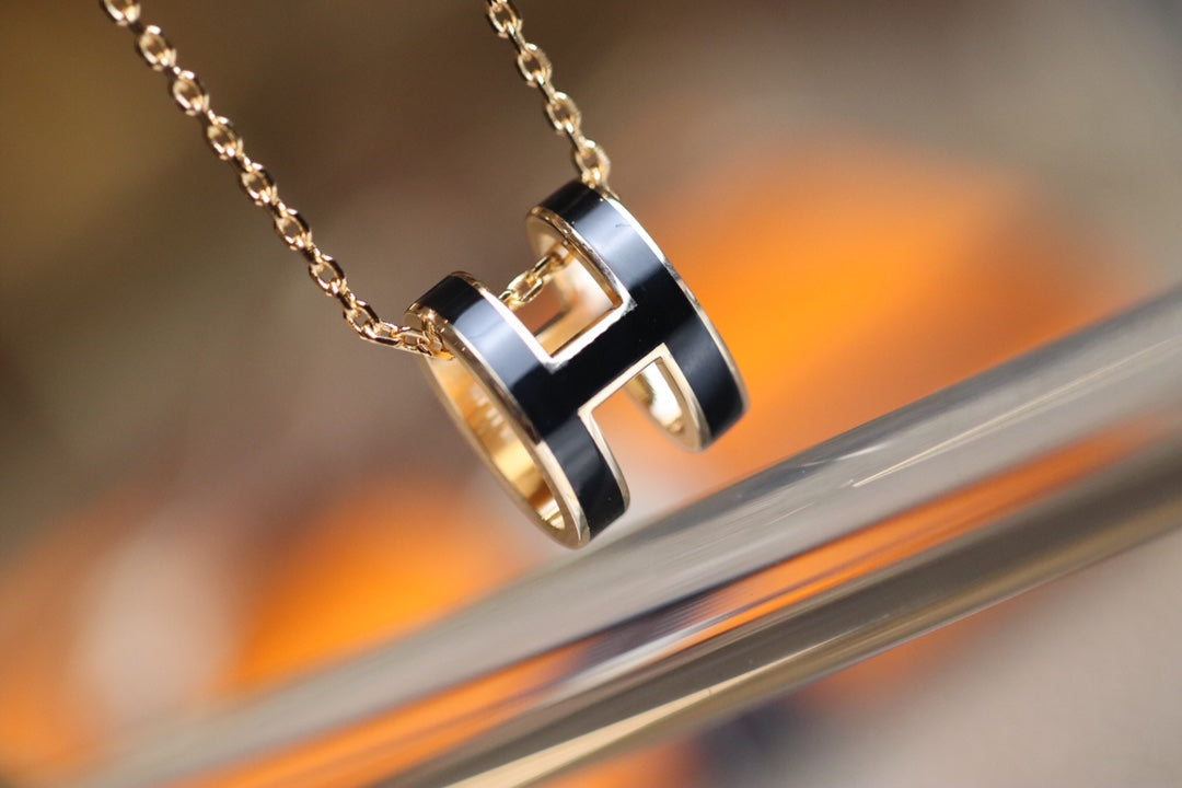 [Amore]POP H PEDANT PINK GOLD