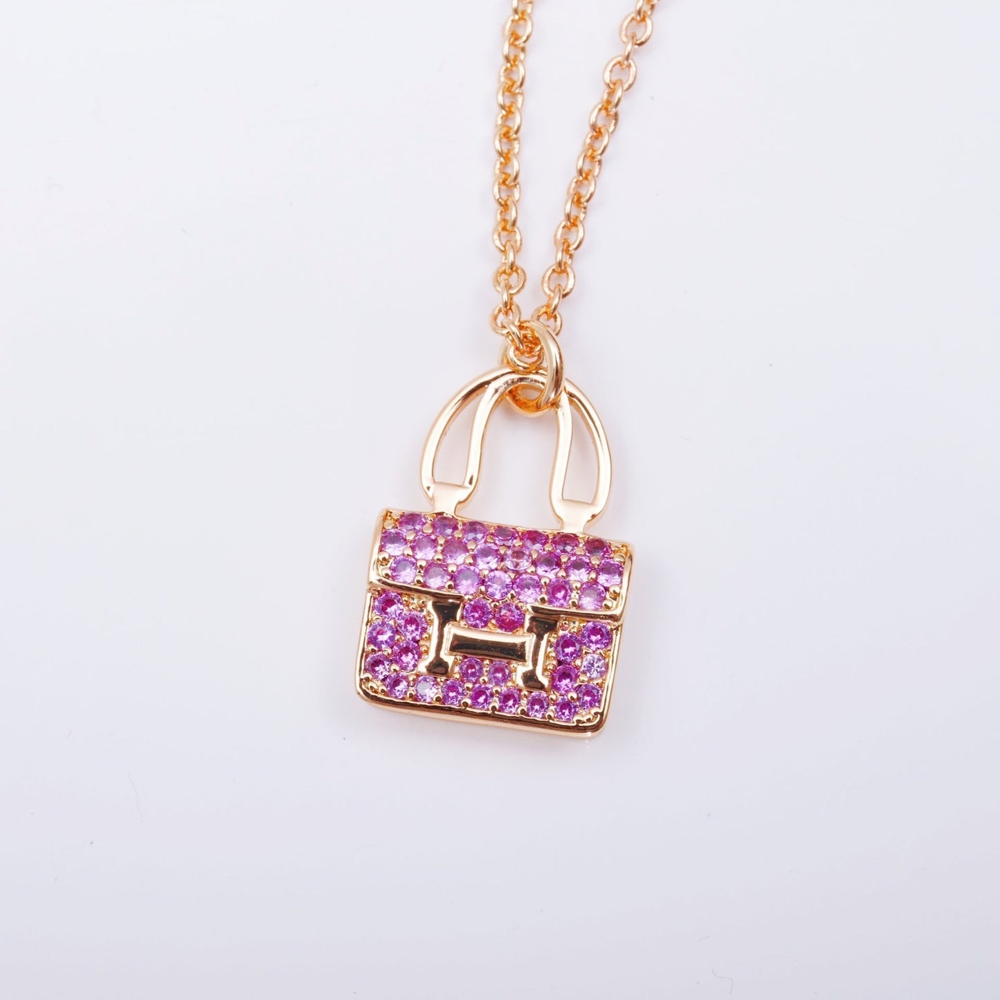 [Amore]CONSTANCE PEDANT PURPLE DIAMOND NECKLACE