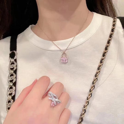 [Amore]CONSTANCE PEDANT PURPLE DIAMOND NECKLACE